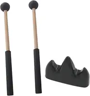 CORHAD 1 Set Tongue Drum Mallet Set of Percussion Sticks with Bracket for Ergonomic Design Lightweight and Durable Musical Instrument Accessory for