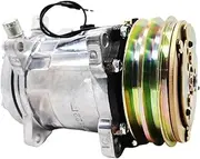 Air Conditioner Compressor Sanden 5H14 Sanden 508 SD508 Tractor Excavator Heavy Duty Truck 12V / 24V 2 Groove V Blet Pulley(R134a 12V)