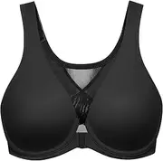 [MELENECA] Women's Front Fastening Bras Plus Size Unlined Underwire Back Support Posture Bra