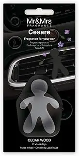 Mr&Mrs Black Cedar Wood Car Air Freshener