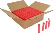(300) Pre-Roll Tubes - Red 98mm King Size Herbs Storage Meds Spices #PRT98TR