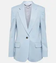 [Stella McCartney] Stella McCartney Wool flannel blazer AU 8 blue