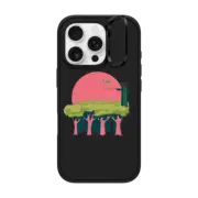 iPhone 16 Pro Impact Ring Stand Case MagSafe Compatible Forest bathing