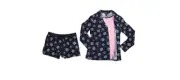 Nautica Button Front Shirt, Tank Top, Boxers 3 Piece Pajama Set, Navy, X-Large