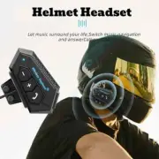 Motorbike Helmet Interphone Bluetooth Intercom Stereo Headset For Mobile Phone