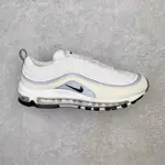 嚴選實景NIKE AIR MAX 97紅薯氣墊休閒鞋3M反光複古男鞋女鞋奶白色和藍色CZ6087-102