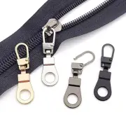 5pcs Detachable Metal Zipper Pull Fixer Slider Puller Zip Head Replacement DIY