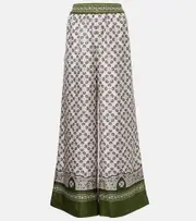 [La DoubleJ] La DoubleJ Printed silk twill palazzo pants UK 4 multicoloured