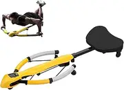 Rowing Machine, Waist Reduction and Thin Abdomen Curling Machine, Large Screen Led Display Counting Function, with Three-Speed Resistance Adjustment, Automatic Rebound, for Arm, Shoulders, Back, Leg