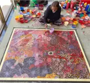 Gabriella Possum Nungarrayi Aboriginal Art 150cm X 120 cm COA Supplied