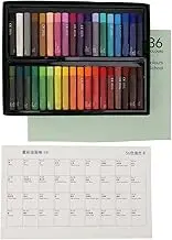 Soft Oil Pastels, Soft Texture Oil Pastels Set, Odourless Oil Crayons, Vibrant Colors, Versatile Art Pastels, Vibrant Oil Pastel Set for Stenciling Dotting (36 colores)
