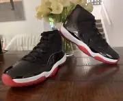 AIR JORDAN XI 11 BRED BLACK RED PATENT LEATHER SIZE US11.5 BRAND NEW IN BOX BNIB
