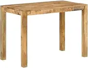 Solid Wood Mango Dining Table for Kitchen, Dining Room - Farmhouse Style, 110 X 55 X 76 cm - Extendable Dining Furniture