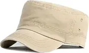 [Generic] Men's Hat Men's Spring and Summer Thin Section Breathable Washed Cotton Duck Tongue Cap Men Retro Simple Light Plate Flat Cap
