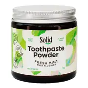 Solid Toothpaste Powder - Fresh Mint with Fluoride, Vegan Friendly, 70gm
