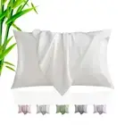 Pillow Cases King Size 2 Pack, Bamboo Rayon & Lyocell Pillowcase with Envelop...