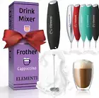Elementi Drink Mixer Handheld - Powerful Protein Powder Mixer, Easy to Use Handh