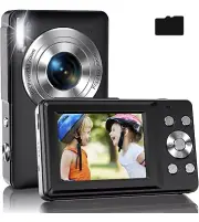 Digital Camera, FHD 1080P Digital Camera for Kids with 32GB Card, 16X Zoom,...