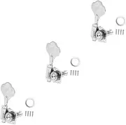 TOYANDONA 3 Sets Guitar Tuning Pegs Bass Bass Pegs Guitar Machine Heads Tuning Pegs Right-handed Tuner Button for Longevity