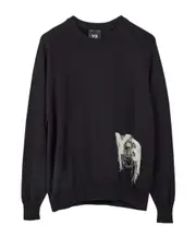 Y-3 Logo Embroidered Jumper S,L,M,XXL Black