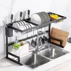 Over The Sink Dish Drying Rack 2-Tier Dish Drying Rack Stainless Steel Drainer