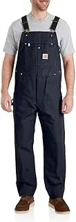 [CARHARTT] Men's Relaxed Fit Duck Bib Overall, Navy, 36W x 32L