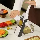 Safe Vegetable Slicer Adjustable Potato Slicer Vegetable Food Slicer Chopper Cut