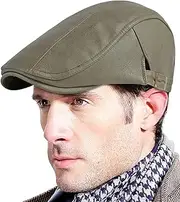 [ALTITAB] Men's Newsboy Cap Classic Beret Gatsby Cap Flat Cap Fitted Cabbie Hat Lvy Irish Hat Driving Cap Outdoor Hunting Cap Buckle Adjustable - Color 7