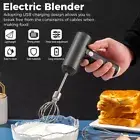 Mini Electric Hand Mixer Whisk Wireless Rechargeable Handheld Egg Beater 3 Speed