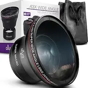 [Altura Photo] 52MM 0.43x Professional HD Wide Angle Lens (w/Macro Portion) for Nikon D7100 D7000 D5500 D5300 D5200 D5100 D3300 D3200 D3100 D3000 DSLR Cameras