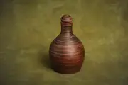 Handmade Bottle Red Clay Vessel Jug for Wine Water Juice Milk Vodka Pitchers