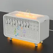 Bulora Sound Box, White Noise Night Light Humidifier,Customized White Noise Sleep Speaker, Bluetooth Speaker Simulated Flame Humidifier, with Night Lights and Timers