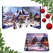 Xiujuers Christmas Gnome Advent Calendar 2024, 24 Days Advent Calendar Christmas (A)