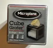Microplane Cube Multi Grater 3 Blades Fine Coarse & Stainless Ribbon - Red NEW