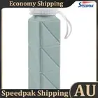 620ml Collapsible Water Bottle with Straw BPA Free for Gym Travel (Green) AU