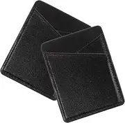 COLLBATH 2pcs Stick Card Holder for Phone PU Pocket Wallet with Coin Pocket Non Slip Design Ultra Thin Card Sleeve for Id Cash Storage