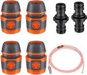 Meindin Water Hose Adapter Connector, Versatile Garden Hose Adapter Quick Connect Hose Fitting, Leakproof Quick Fitting Connector Garden Hose Fittings for Agricultural Irrigation