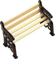 Totority Mini Wooden Storage Bench Miniature Bench Model for Doll House Decor Prop
