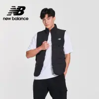 在飛比找Yahoo奇摩購物中心優惠-【New Balance】 保暖刷毛機能背心外套_男性_黑色