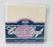 Charles Craft Aida Cloth - 14 Count - Ivory - 12" x 18"