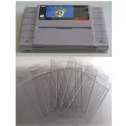Display Protectors Clear Cases For Nintendo SNES CARTRIDGE Video Game Carts