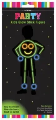 Kids Glow Stick Figure Set (61 Pieces)