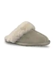 [Aus Wooli Ugg] Sheepskin Wool Shelley Slippers in Light Grey