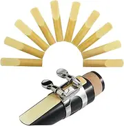 Suewio Bb Clarinet Traditional Reeds, Strength 2.5, 10 Pack with Portable Case