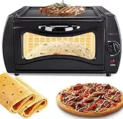 Electric Pizza Oven Indoor – 15L Countertop Tandoor Oven with Adjustable Temperature Control, 1500W Mini Pizza Maker for Chapati, Roti, Lahmacun, Manakish, and Naan Bread