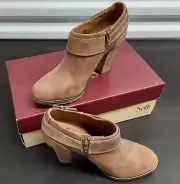 Sofft Willa Womens Sz 7.5M Leather Shoe Twine Tan Color Ankle Bootie NEW