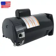 Black 3450 RPM Square Flange Pool Pump Motor B2852 3/4 HP 60 HZ 56Y Frame