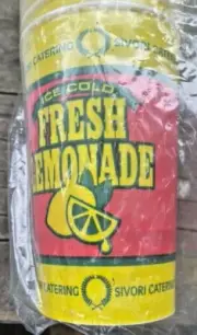 100 Sealed 16 oz ounce SOLO Fresh Lemonade Concession Wax Paper Cups NO Lids