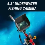 Underwater Fishing Camera, 220° Wide Angle 12 IR Lights 16 Hr Life Lightweight
