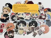 Attack on Titan Assorted Vinyl Chibi Sticker, No Repeat SHIP FROM USA